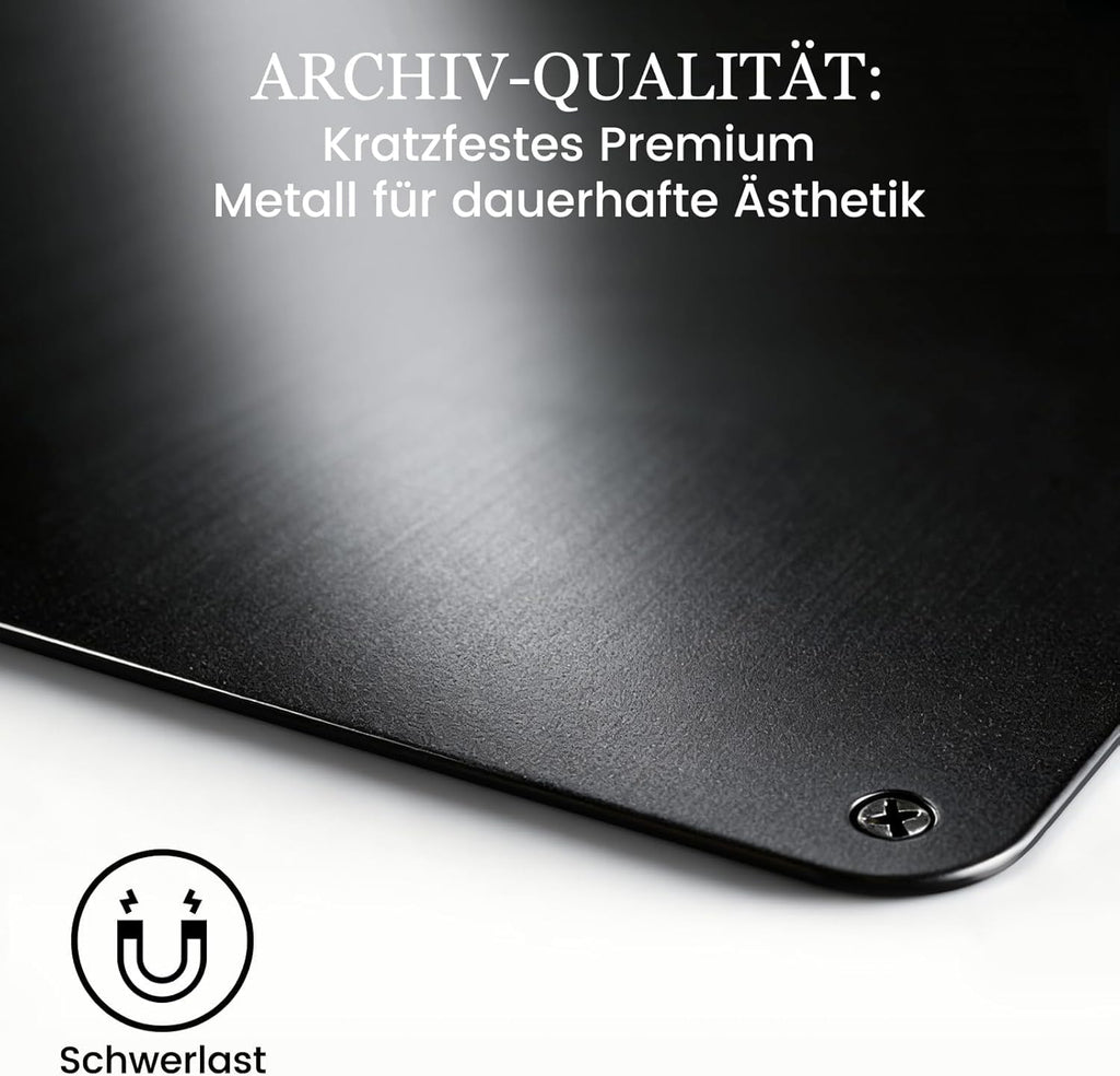 Schwarz Magnettafel Metall Einstieg: Reisemagnete stilvoll zeigen