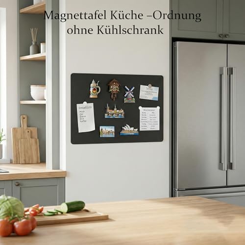 Schwarz Magnettafel Metall Einstieg: Reisemagnete stilvoll zeigen