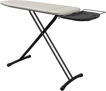 Laurastar Bügelbrett Comfortboard Beige, 38cm x 120cm, 100 % Baumwolle, Für meisten Dampfbügelstationen geeignet ist, Verstellbar höhe, Universal-Bügeleisenablage, 7.3Kg, Bequeme Lagerung