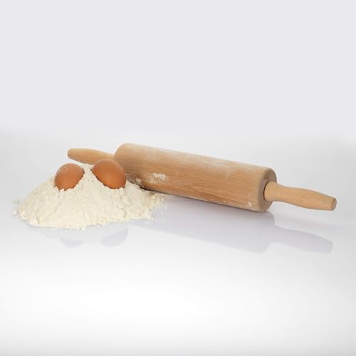 Westmark Teig-/Backrolle/Nudelholz, aus Buchenholz, Länge: 46 cm, Holz, Woody, Hellbraun, 30012270