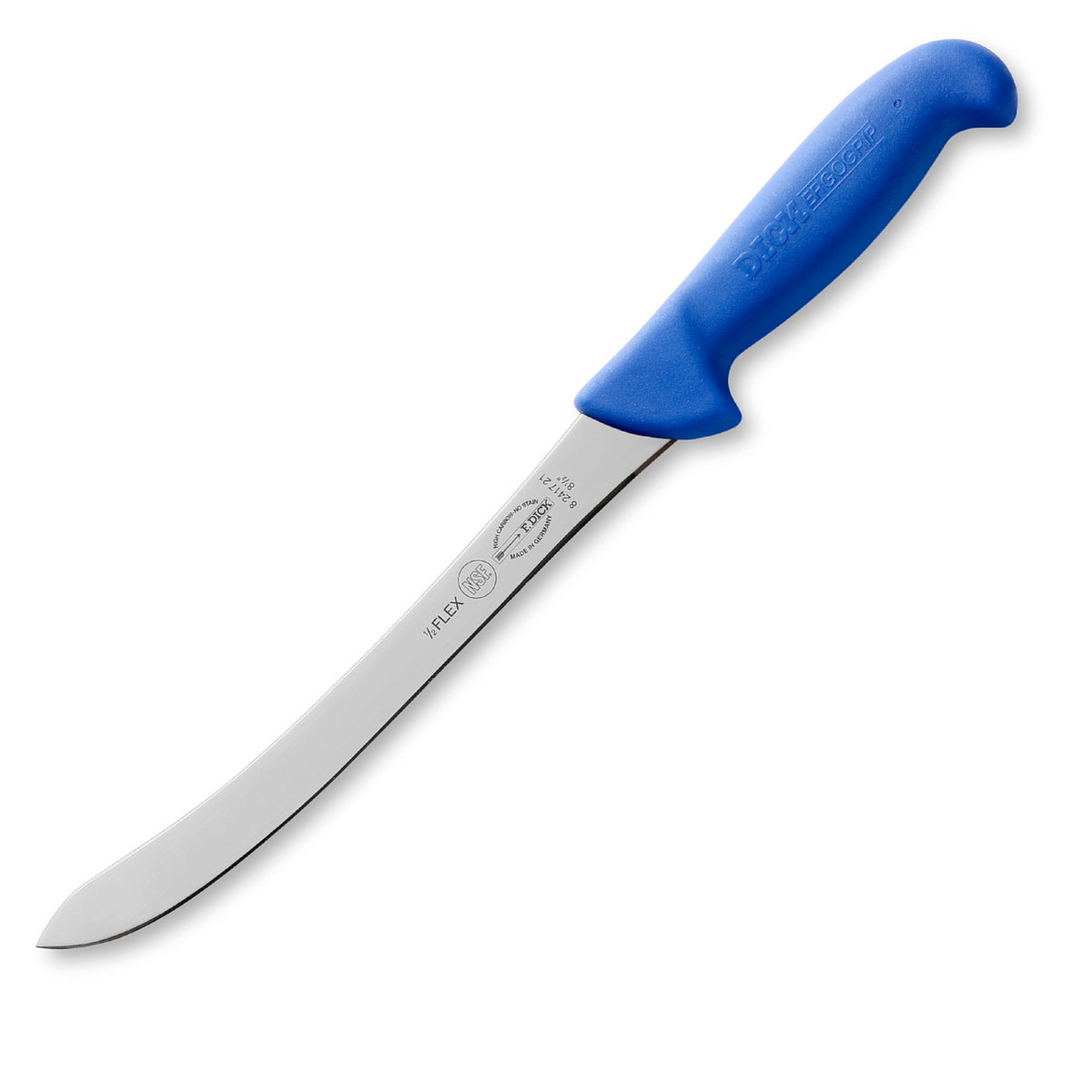 F. Dick Fischfiletiermesser ErgoGrip Filetiermesser 21 cm Blau