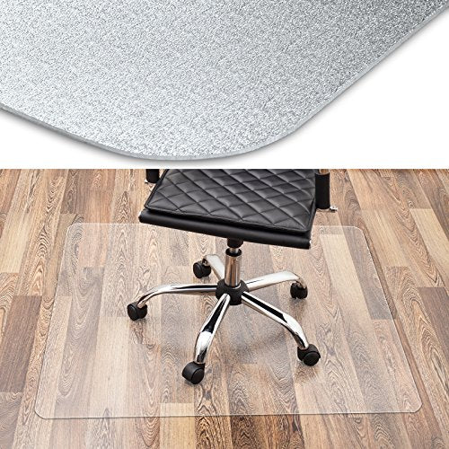 Floordirekt PRO - Bürostuhl Unterlage - transparente Bodenschutzmatte für Hartböden - Bodenmatte, Bodenschutz, Unterlegmatte (114 x 130 cm)