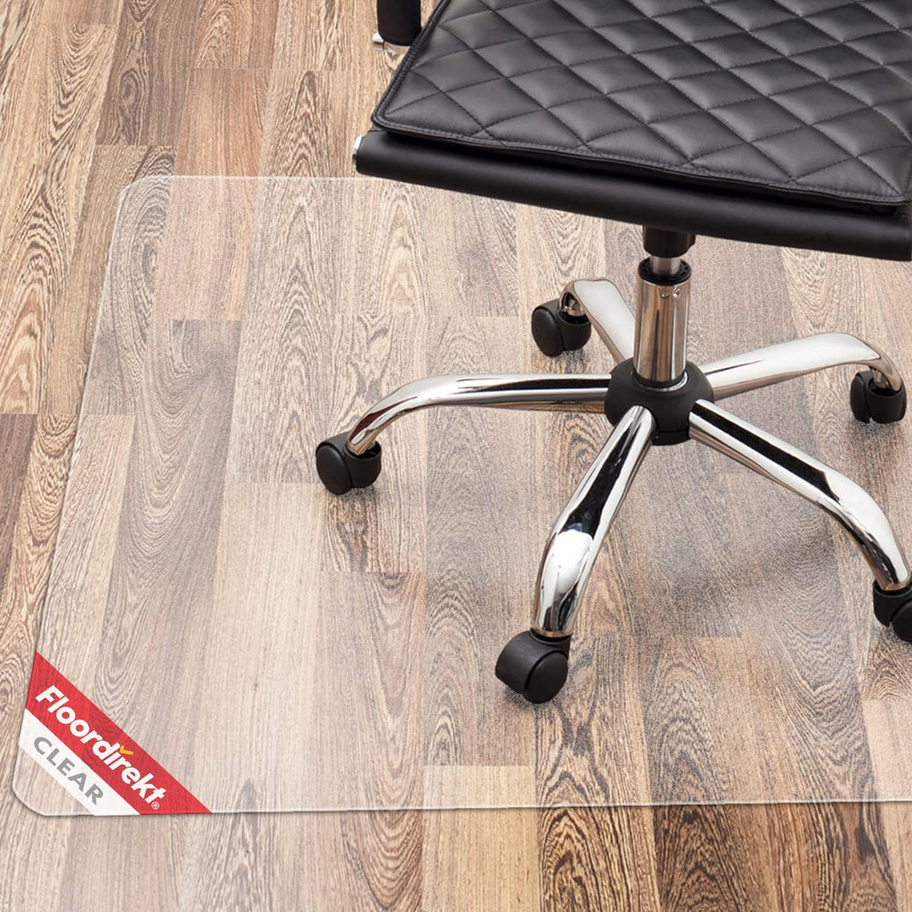 Floordirekt PRO - Bürostuhl Unterlage - transparente Bodenschutzmatte für Hartböden - Bodenmatte, Bodenschutz, Unterlegmatte (114 x 130 cm)