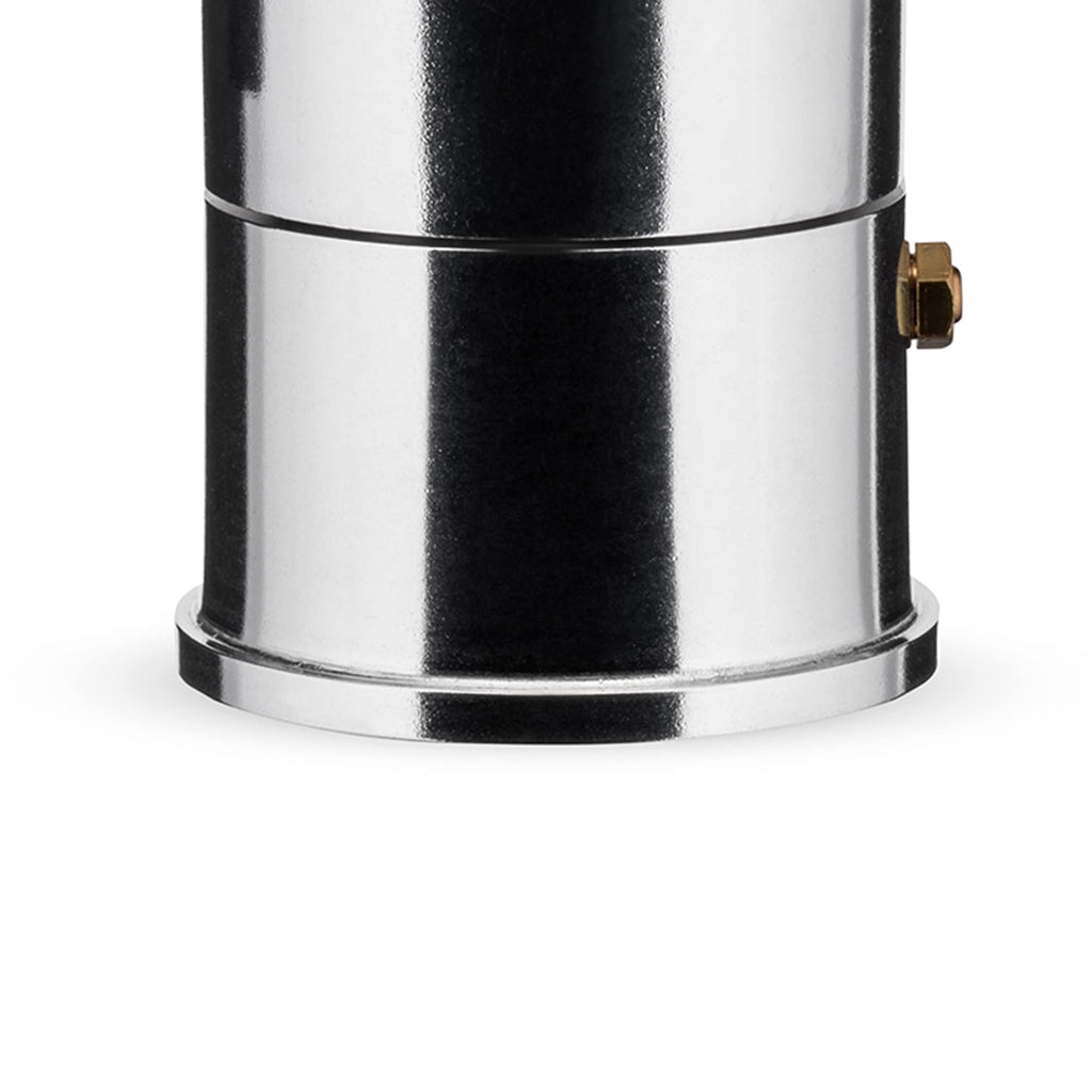Alessi "LA CUPOLA" Espressomaschine 3. Tassen aus Gußaluminium, Griff und Knopf aus PA, schwarz