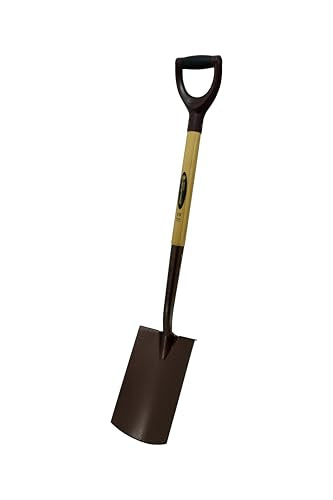 Spear & Jackson 4190NB Elements Spaten mit Tritt – Carbonstahlkopf, ergonomischer Vorwärts-Neigungsgriff, rostbeständig, ideal zum Graben, Umgraben & zur Bodenbearbeitung