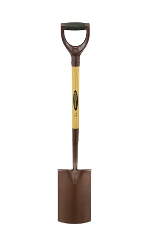 Spear & Jackson 4190NB Elements Spaten mit Tritt – Carbonstahlkopf, ergonomischer Vorwärts-Neigungsgriff, rostbeständig, ideal zum Graben, Umgraben & zur Bodenbearbeitung