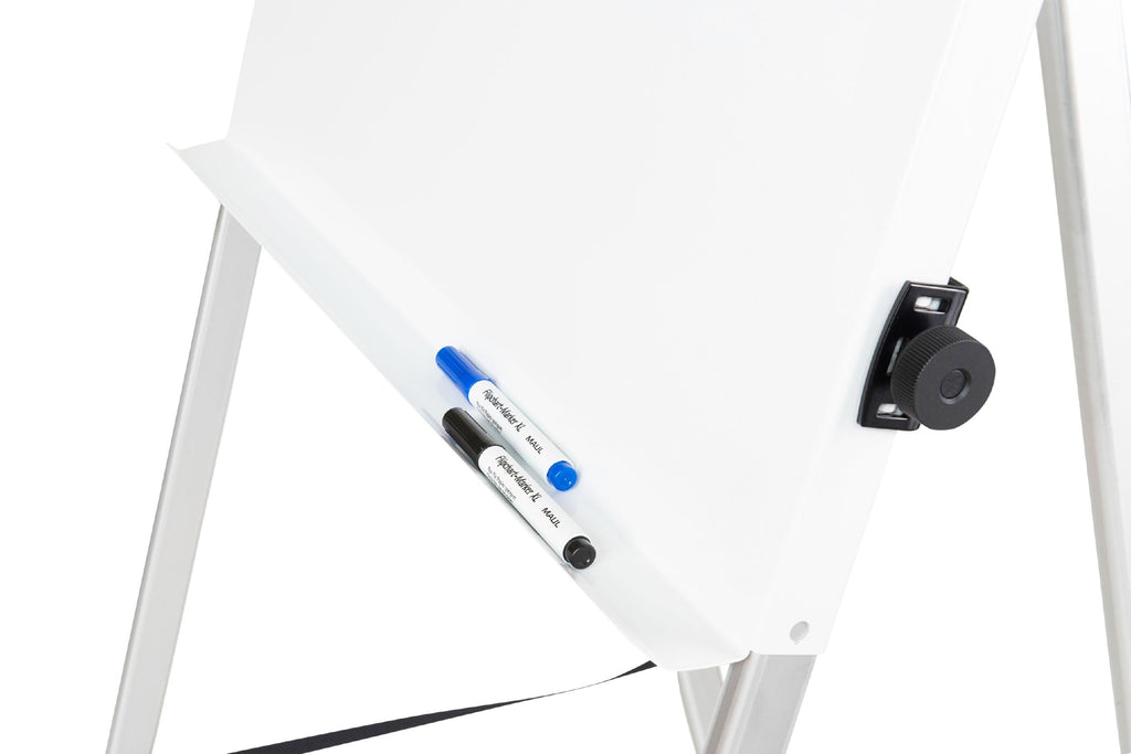 MAUL Flipchart mobil silber MAULoffice stabil magnethaftend höhenvariabel