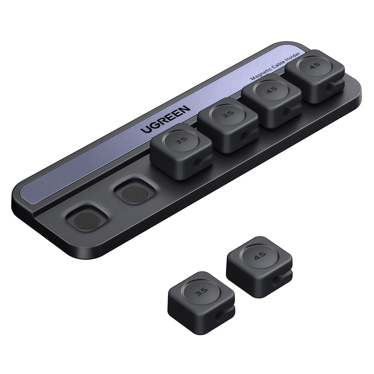 UGREEN 6 Stück Magnetische Kabelhalter Selbstklebend Kabelclips