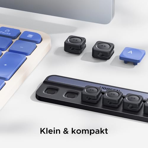 UGREEN 6 Stück Magnetische Kabelhalter Selbstklebend Kabelclips