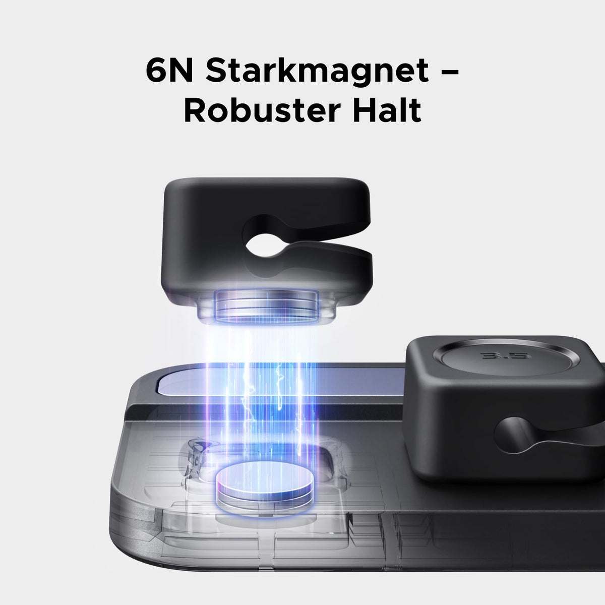 UGREEN 6 Stück Magnetische Kabelhalter Selbstklebend Kabelclips