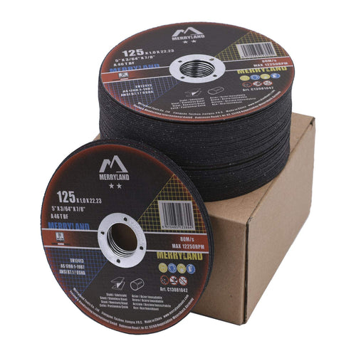 Merryland 50 Stück Trennscheibe 125 X 1,0 Metall Edelstahl Stahl Craft-Line