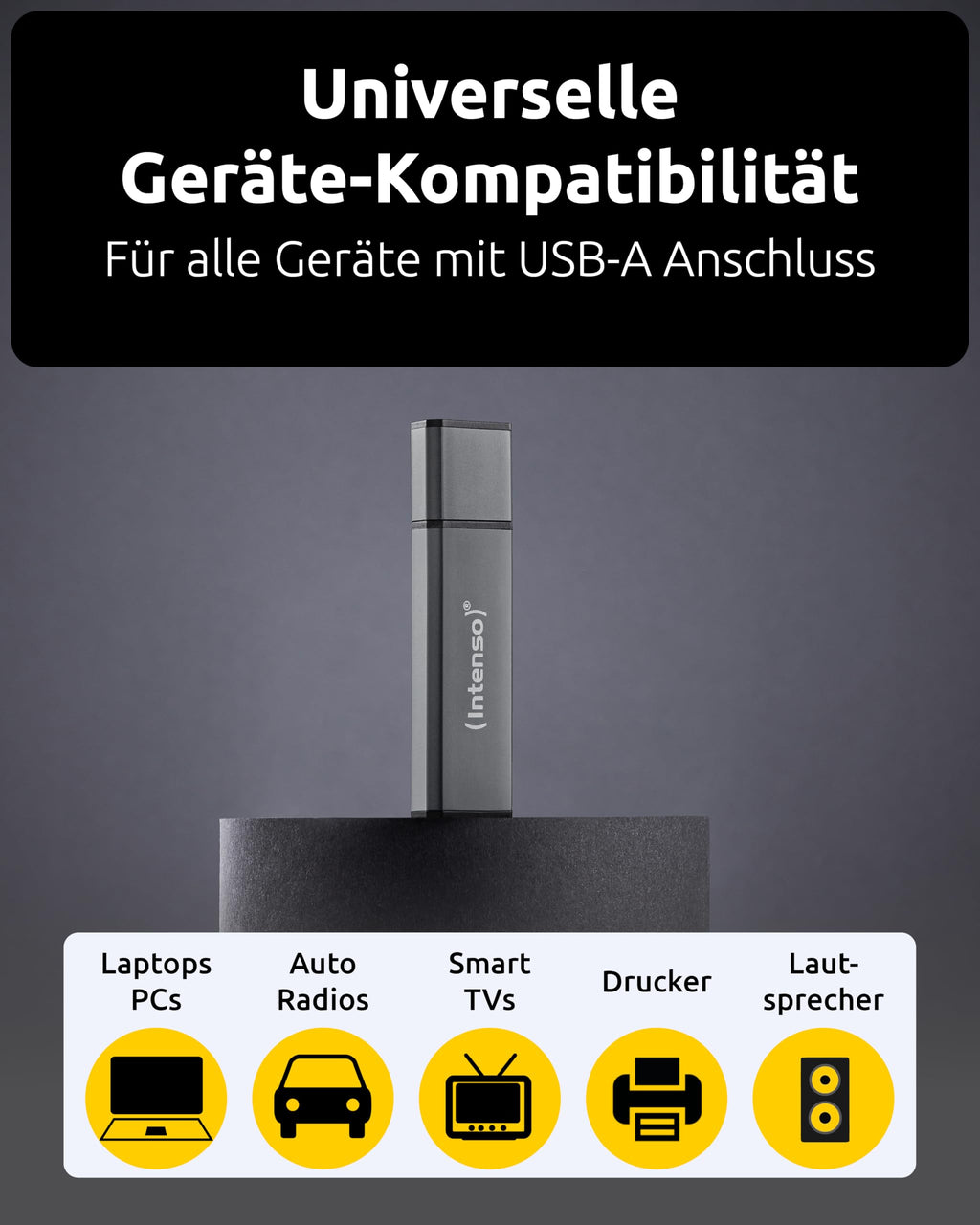 Intenso Alu Line 8GB Speicherstick USB 2.0 anthrazit