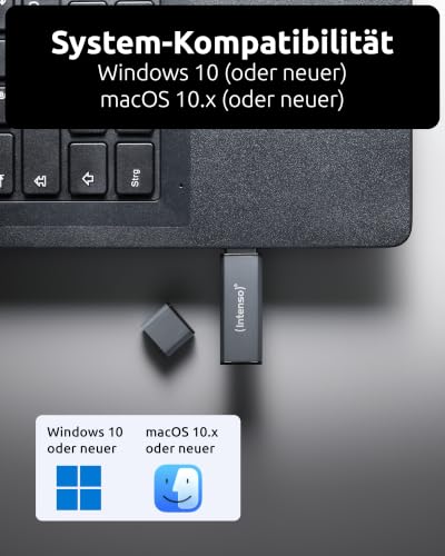 Intenso Alu Line 8GB Speicherstick USB 2.0 anthrazit