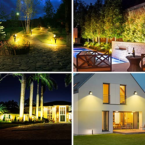 T-SUNUS Solarstrahler für Außen Garten, Solarlampen für Außen Warmweiß