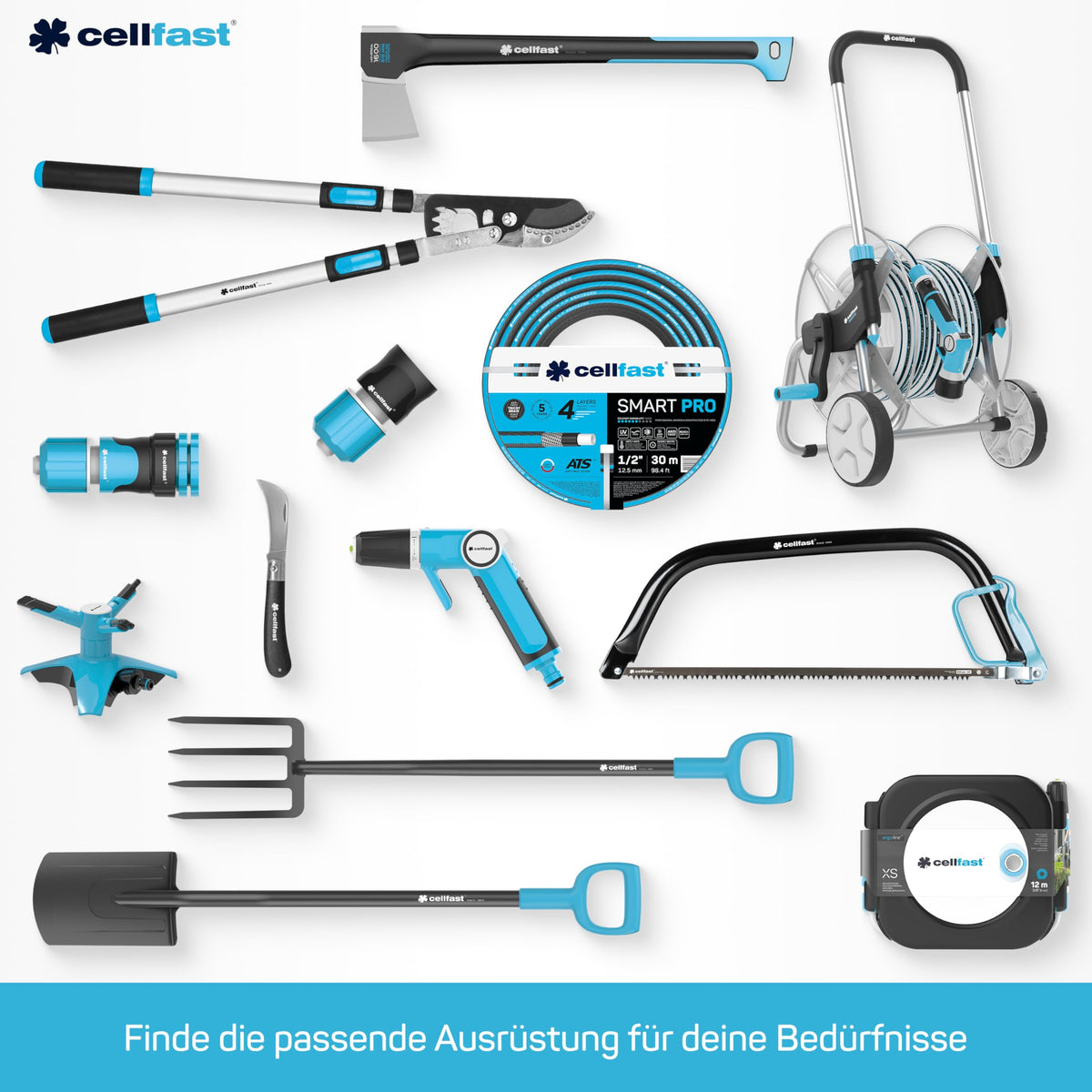 CELLFAST HOBBY ATS2 Gartenschlauch 6-lagig Doppelgeflecht 3/4" 25 m