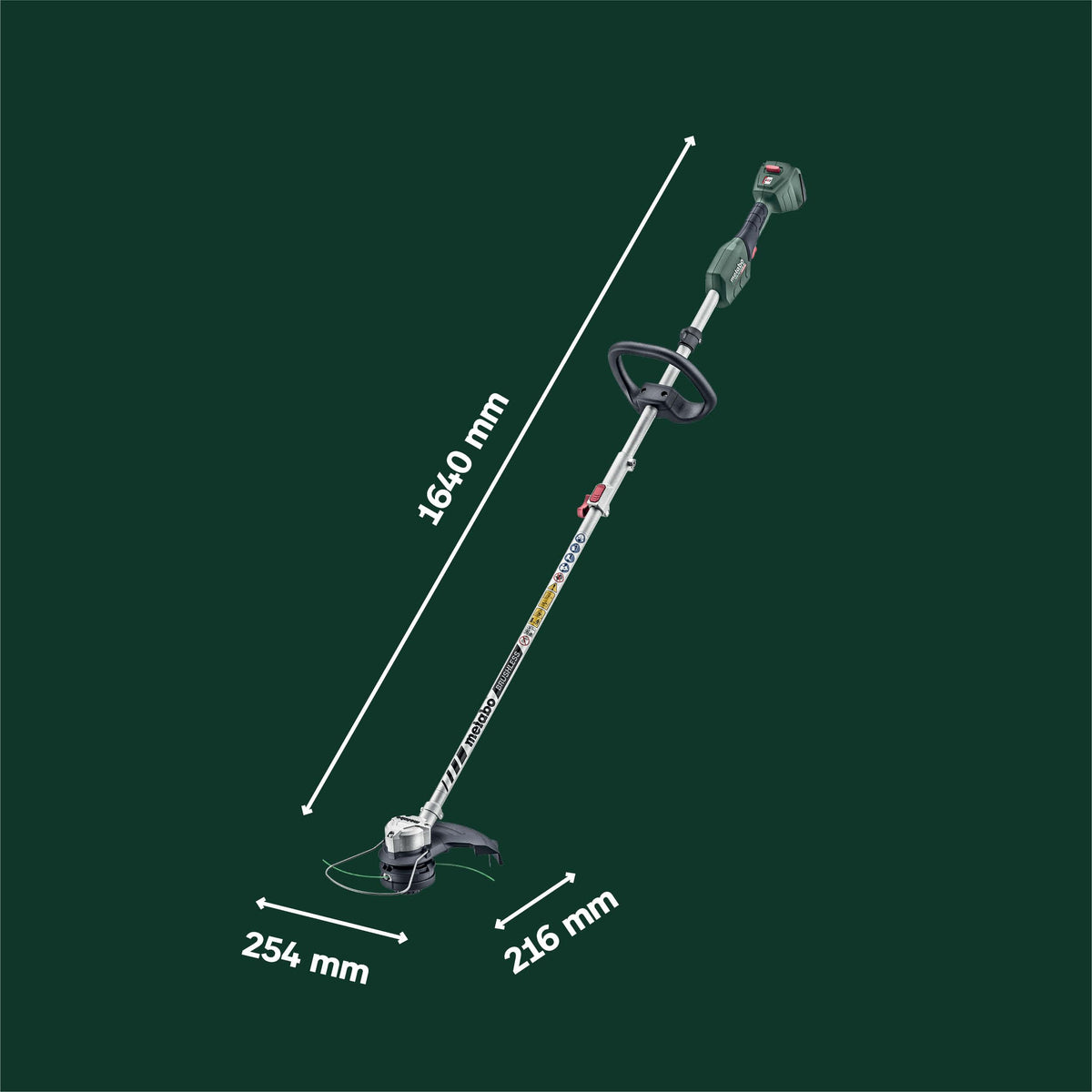 metabo Akku-Rasentrimmer RTD 18 LTX BL 30, Brushless Rasenkantenschneider