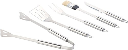 Rosenstein & Söhne Grillkoffer: Edelstahl-Grillbesteck im Aluminium-Koffer (Grillbesteckkoffer, Grillkoffer-Set, BBQ)