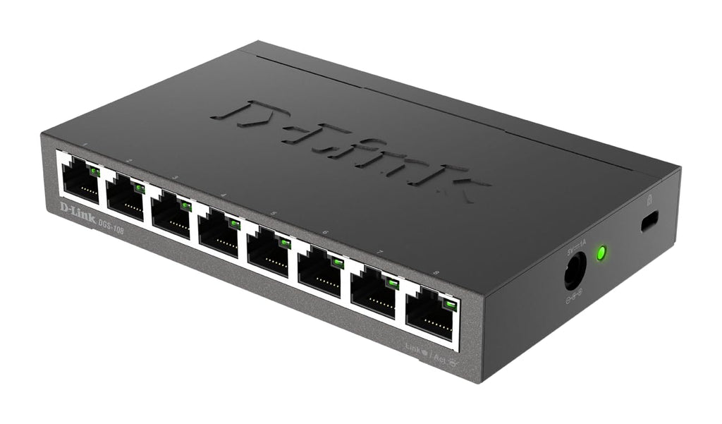 D-Link DGS-108 8-Port Layer2 Gigabit Switch