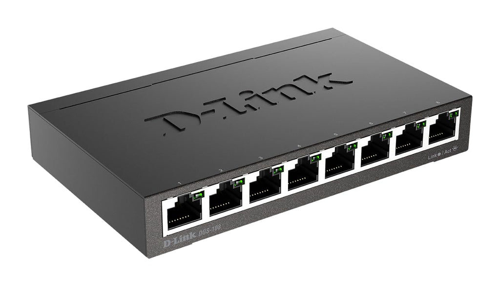 D-Link DGS-108 8-Port Layer2 Gigabit Switch