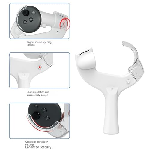 Q3 Tischtennis-Paddel-Griff, VR-Pong-Paddel-Adapter für Meta Quest 3 Controller-Griffe, Touch-Controller, Tischtennisschläger VR-Gaming-Zubehör