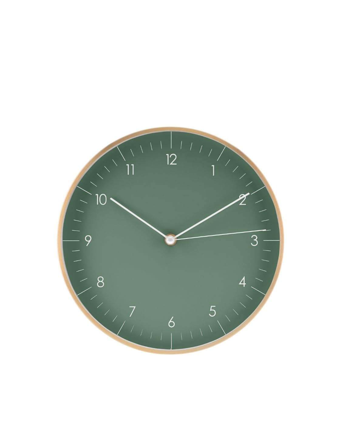 LUUK LIFESTYLE Moderne Quarz Wanduhr, Geräuschlos, 24,8cm, Dunkelgrün