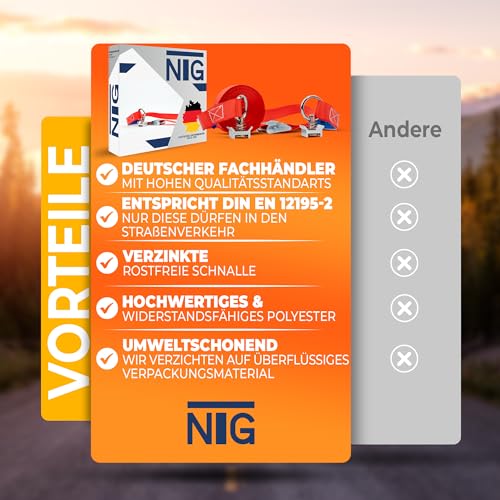 NTG Spanngurt Airlineschiene 5m 4 Stück - Klemmschloss, Aluminium Fitting