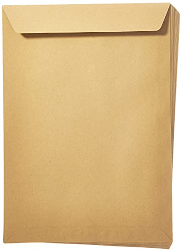 Herlitz Versandtasche C4 90 g Haftklebend, Recyclingpapier, blauer Engel, 25-er Packung, eingeschweißt, braun