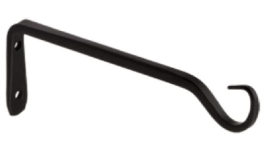 Gedotec Metall Pflanzen-Halterung | Balkon Deko BASIC aus Stahl | Blumenampel-Halter Schwarz Rustikal | Gartendeko für Hängeampeln | Pflanzen Aufbewahrung mit Schrauben