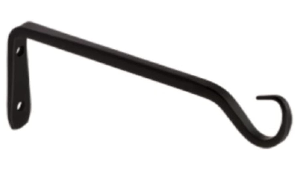 Gedotec Metall Pflanzen-Halterung | Balkon Deko BASIC aus Stahl | Blumenampel-Halter Schwarz Rustikal | Gartendeko für Hängeampeln | Pflanzen Aufbewahrung mit Schrauben