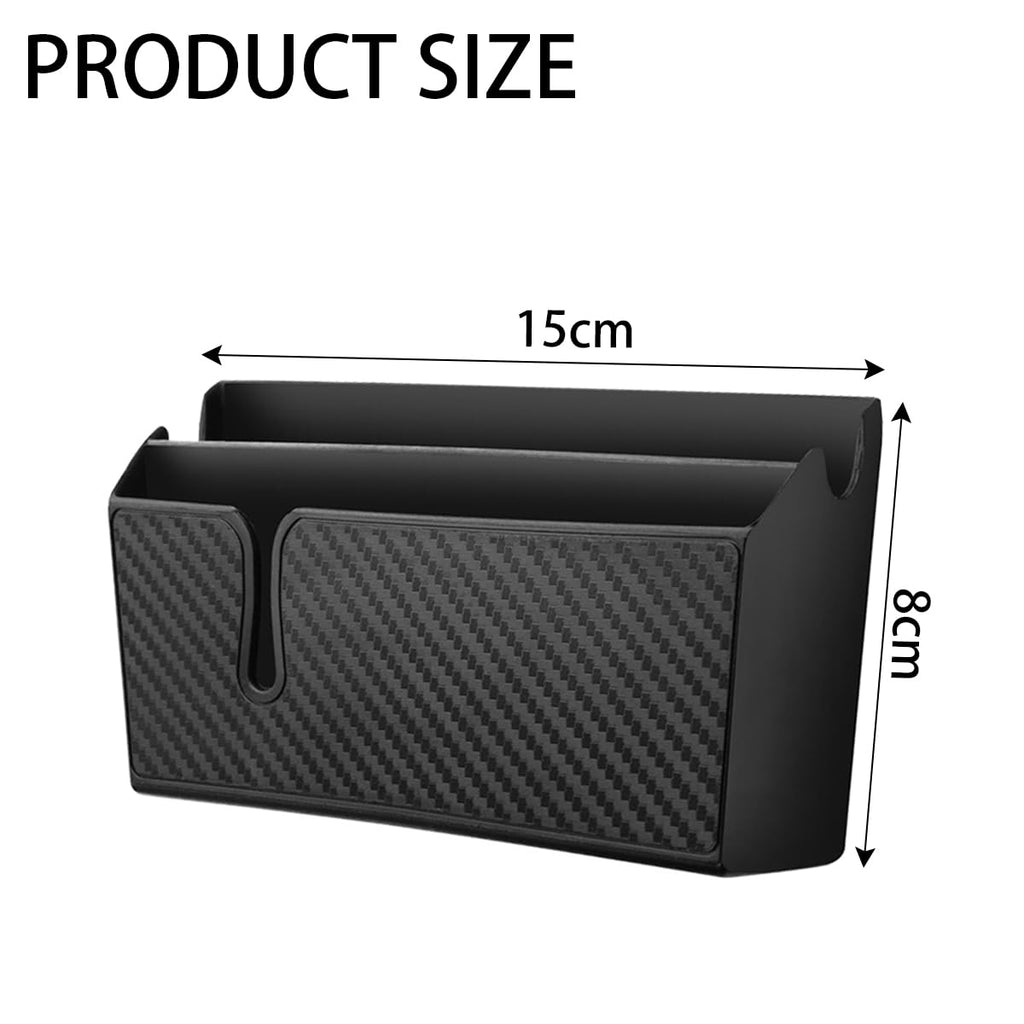 JNNJ Selbstklebende Aufbewahrungsbox für Auto, Universal-Organizer für Auto Organizer, multifunktionales Autozubehör, Auto aus PVC Organizer, geeignet für alle Autos (groß)