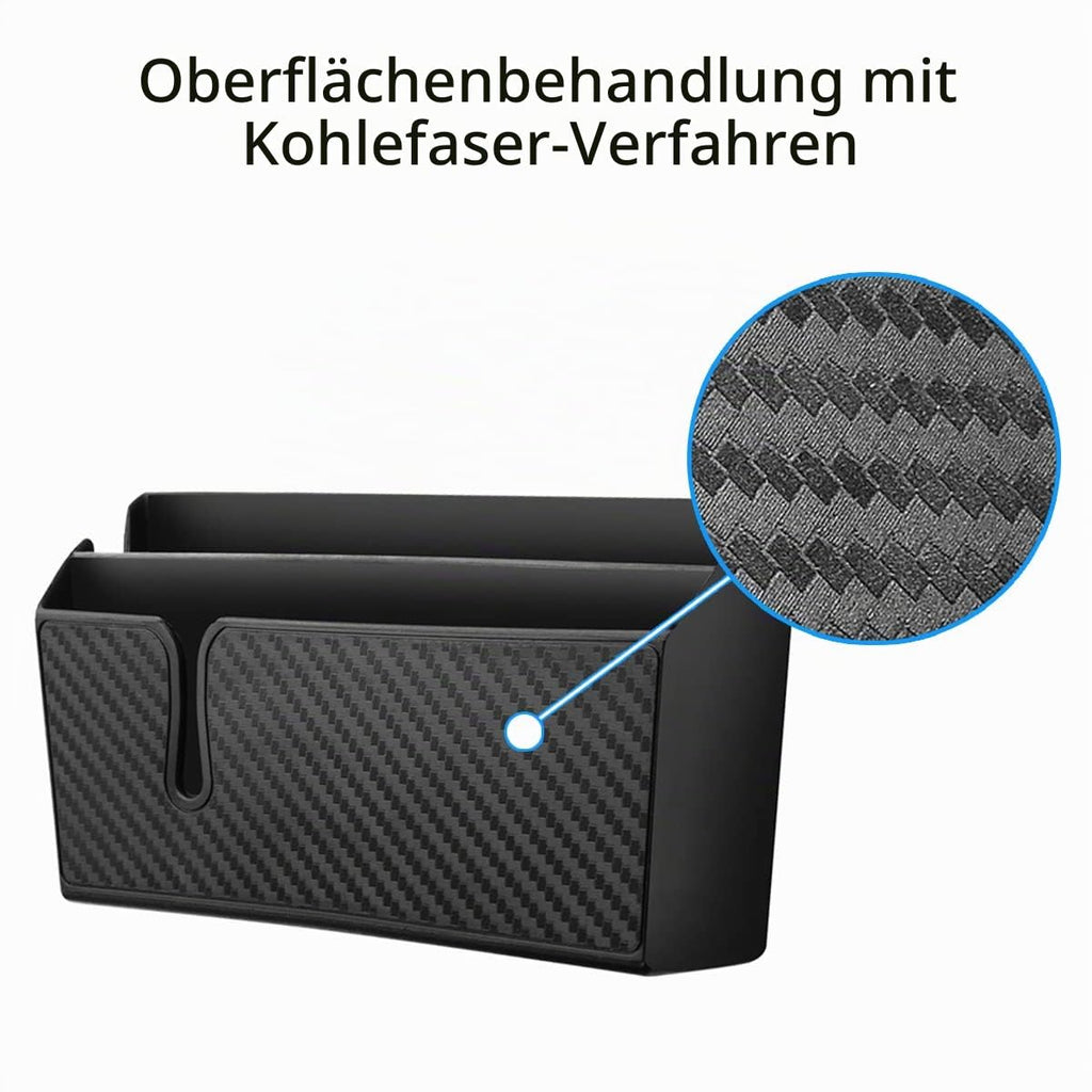 JNNJ Selbstklebende Aufbewahrungsbox für Auto, Universal-Organizer für Auto Organizer, multifunktionales Autozubehör, Auto aus PVC Organizer, geeignet für alle Autos (groß)