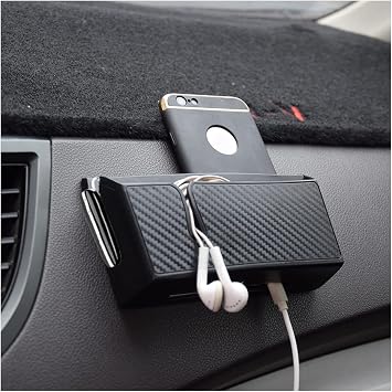 JNNJ Selbstklebende Aufbewahrungsbox für Auto, Universal-Organizer für Auto Organizer, multifunktionales Autozubehör, Auto aus PVC Organizer, geeignet für alle Autos (groß)