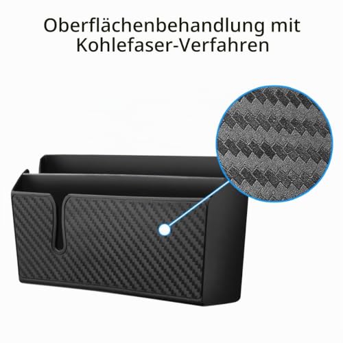 JNNJ Selbstklebende Aufbewahrungsbox für Auto, Universal-Organizer für Auto Organizer, multifunktionales Autozubehör, Auto aus PVC Organizer, geeignet für alle Autos (groß)