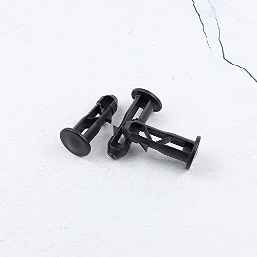 3 Paar Scharnierstifte für Mülltonnendeckel, 65mm x 18mm, schwarzer Kunststoff, passend für 240L Mülltonnen im Freien
