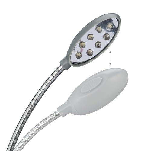Relaxdays Laptopkissen, LED-Licht, tragbar, Flacher Lapdesk, grau