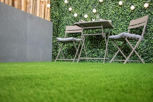 Primaflor Kunstrasen Jazz | 200x100 cm | Grün | 40 mm | UV-stabil & wetterfest | wasserdurchlässig | weicher Rasenteppich Meterware | Outdoor Bodenbelag für Balkon, Terrasse, Garten & Gewerbe