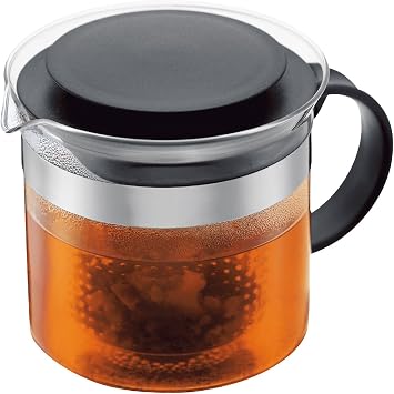 Bodum 1880-01 Teapress 1,5l schwarz Teapot Bistro Nouveau