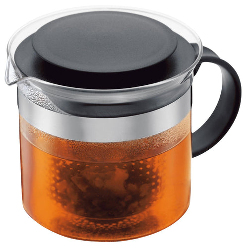 Bodum 1880-01 Teapress 1,5l schwarz Teapot Bistro Nouveau