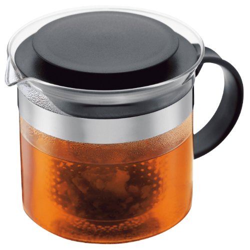 Bodum 1880-01 Teapress 1,5l schwarz Teapot Bistro Nouveau
