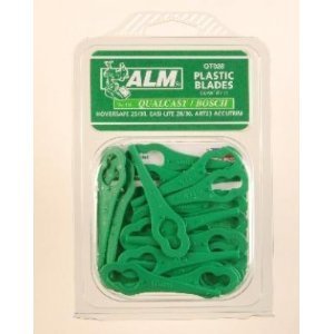 Kunststoffmesser, für Bosch Rasentrimmer Art 23 Accutrim/Art 23 Easytrim/Qualcast Rasenmäher Hoversafe/Mow N Trim/Easi Lite, zum Aufstecken