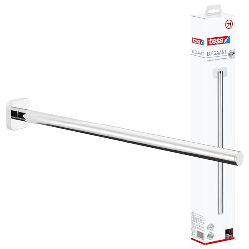 tesa ELEGAANT Bad Handtuchhalter - Verchromt - 50 mm x 50 mm x 400 mm