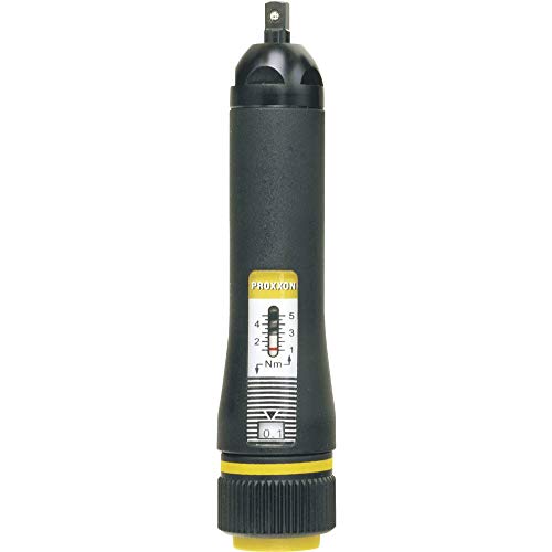 Proxxon 23347 MicroClick-Drehmomentschrauber MC5 1–5 Nm mit Kunststoffkoffer, Schwarz