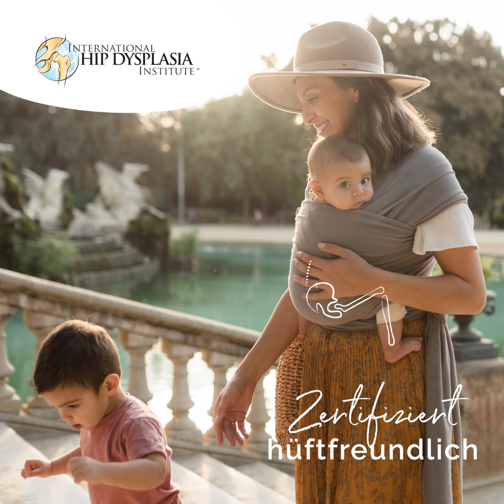 Boba Tragetuch Baby, Elastische Baumwolle, Neugeborene, Grau