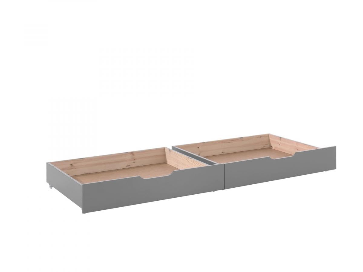 Vipack 2 Schubladen aus der Pino-Kollektion – Grau