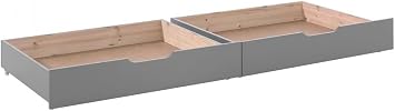 Vipack 2 Schubladen aus der Pino-Kollektion – Grau