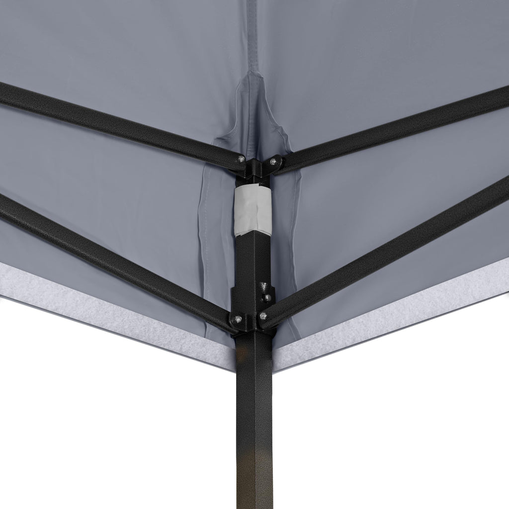 All Seasons Gazebos 3x3m vollständig wasserdichtes Faltpavillon - Metallisch Grau
