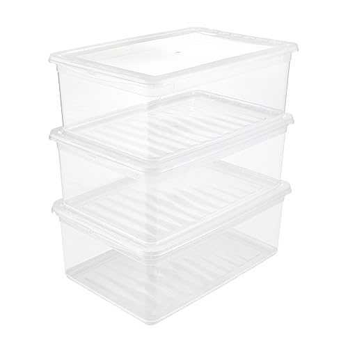 keeeper bea Aufbewahrungsboxen, 3er-Set, 3 x 11 l, Transparent