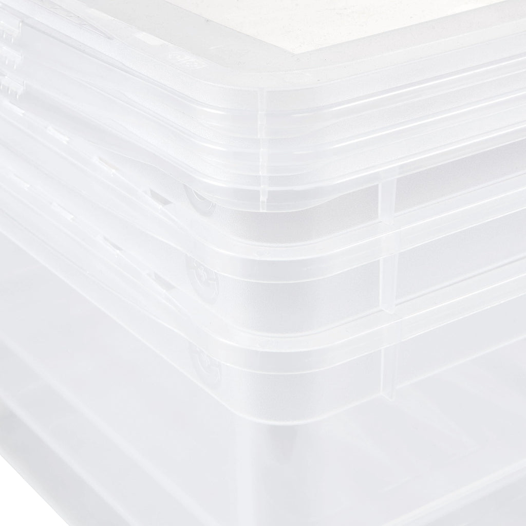 keeeper bea Aufbewahrungsboxen, 3er-Set, 3 x 11 l, Transparent