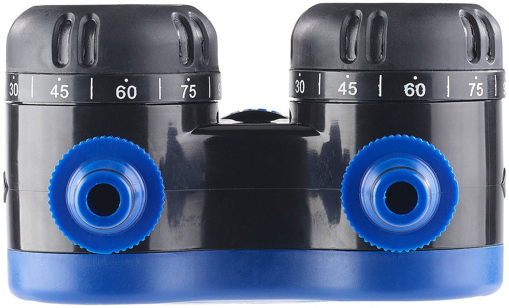 Royal Gardineer Wasser Timer: 2-Fach-Wasserverteiler mit mechanischer Bewässerungsuhr, bis 120 Min. (Wasser Timer Garten, Bewässerungsuhr, Automat)