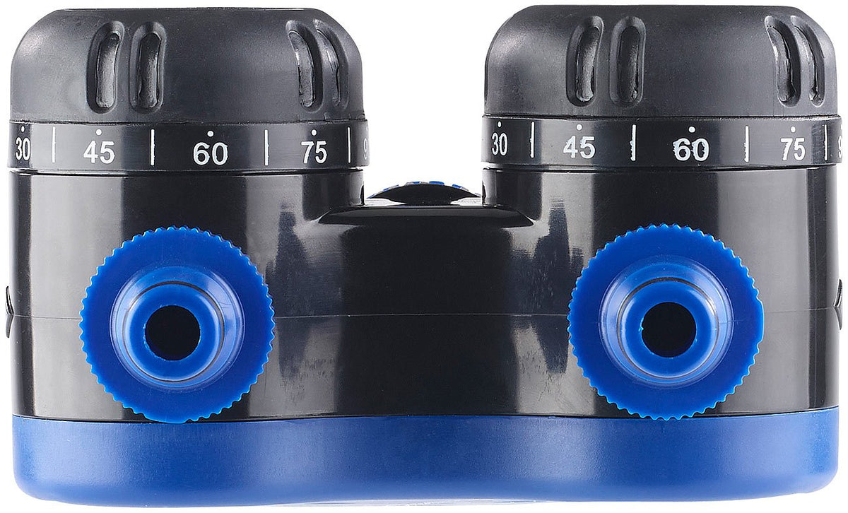 Royal Gardineer Wasser Timer: 2-Fach-Wasserverteiler mit mechanischer Bewässerungsuhr, bis 120 Min. (Wasser Timer Garten, Bewässerungsuhr, Automat)